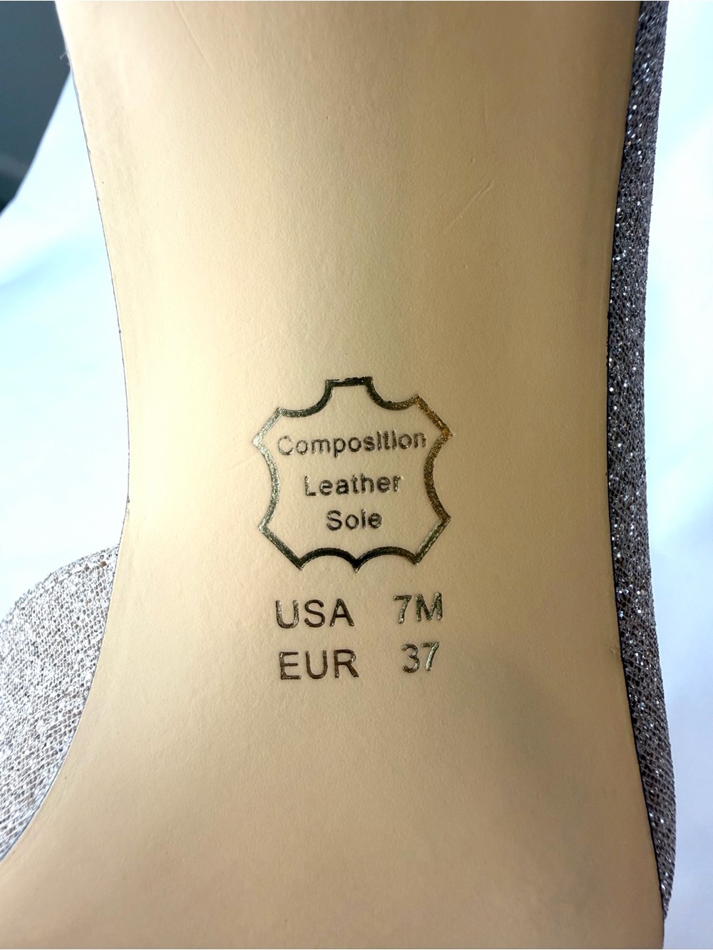 Nina New York Champagne Gold Shimmer Pointed-Toe Heels D’Orsay Pumps Size 7 NWOB - Picture 7 of 10